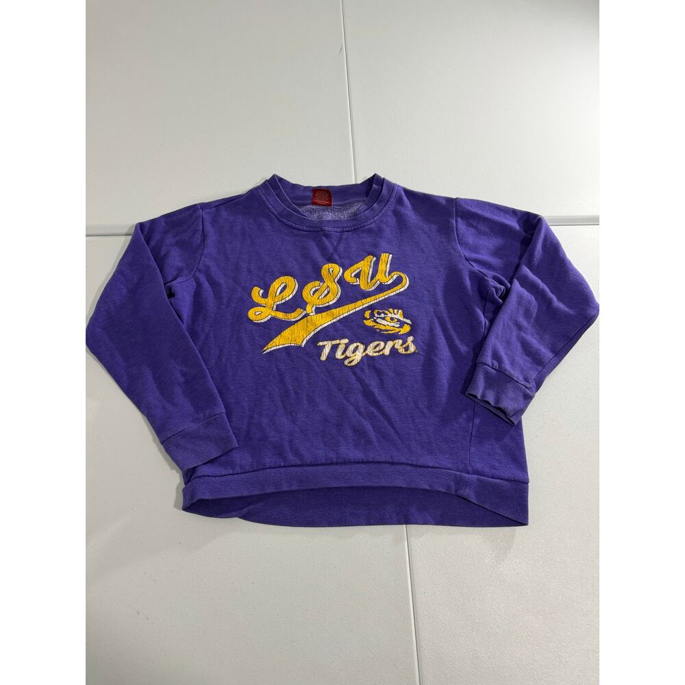 LSU Women Sweater Purple and Gold Size Medium